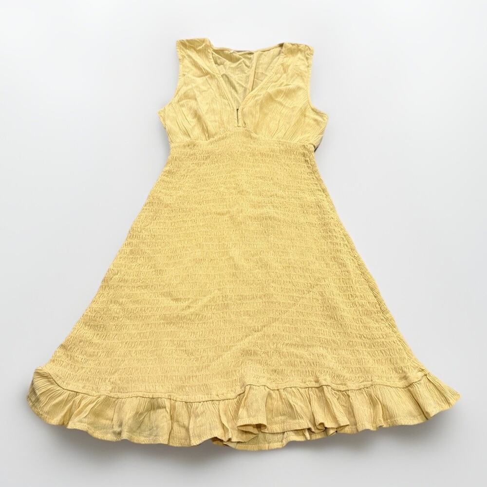 ONeill Womens Yellow Dallas Sleeveless Dress 100% Viscose Size XS NWT New $55 - Picture 1 of 9